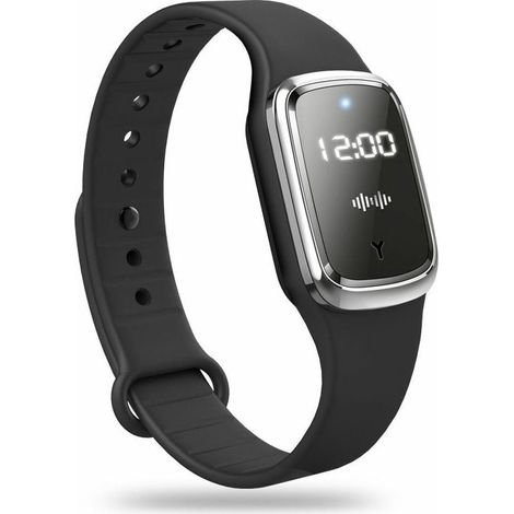 Bracelet Répulsif Anti-Moustiques À Ultrasons - Étanche - Affichage Horloge LED Numérique - Usage Intérieur Et Extérieur - 1 Pièce