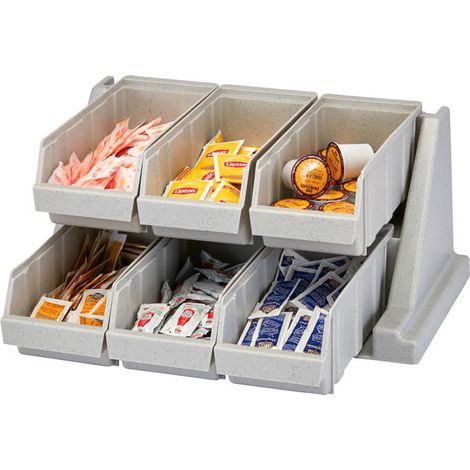 Support avec 6 casiers - 51.1 x 48.8 x 24.1 cm - Cambro