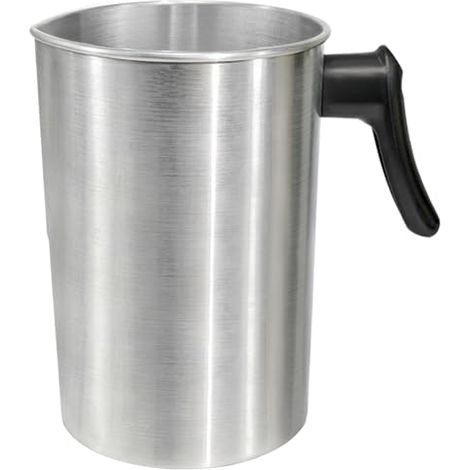 Schmelztiegel, 4 Pfund schwerer Wachsschmelzer aus Metall mit hitzebeständigem Griff, tropffreier Ausgießer zur Herstellung von Süßigkeiten, zum Aufschäumen von Milch, als Krug zur Kerzenherstellung