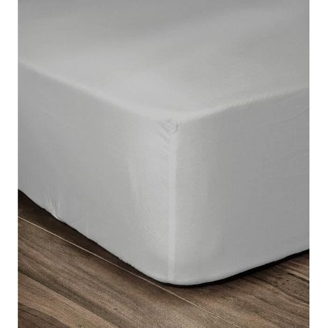 Sábana Bajera Ajustable Lovely Home Gris Gris claro Cama individual 90 x 190