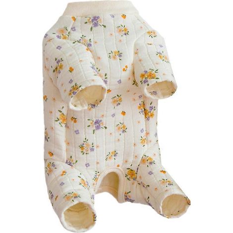 Wintermantel aus Baumwolle für Hunde und Katzen, Katzenpyjama, warmer Overall für Kleintiere, weiches und bequemes Kleidungsstück, Einheitsgröße, ideal für kalte Tage (1/5)