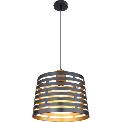 Globo - hängeleuchte - Ablona - schwarz - metall - Ø 35cm - E27 - (1/5)