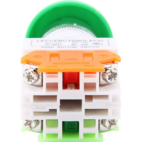 Interrupteur à bouton-poussoir à réarmement automatique en forme de champignon LAY37-11M (1/5)
