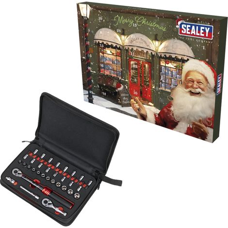 Sealey Advent Calendar Torque Wrench 2026 32pc Sockets & Bits Christmas AVC005 (1/5)