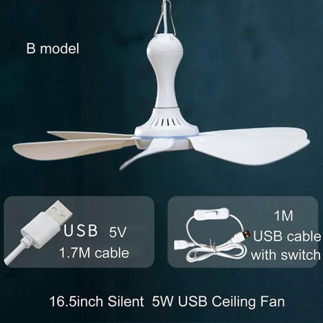 42 cm großer Hänge-Pavillonventilator mit 6 Flügeln, ideal für den Sommer und mit einem Schalter ausgestattet. (1/4)