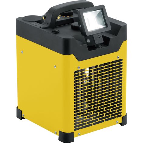 DREXON 924330- Chauffage Soufflant 3300 W STORM- 23,5 cm x 25,7 cm x 36 cm - Arrêt automatique- Jaune/Noir (1/3)