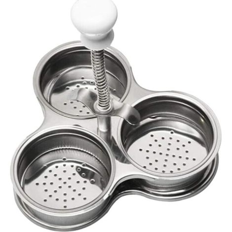 Pocheuse d'oeufs Luxshiny Insert Cuiseur à oeufs pochés en acier inoxydable