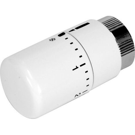 Tête thermostatique ILHINA blocable blanche métal M30x1,5 - THERMADOR TTI