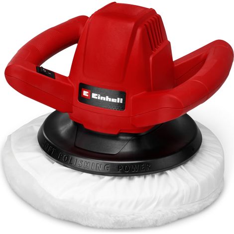 Einhell Auto-Poliermaschine CC-PO 90-1 (An-/Ausschalter, handlich und robust, 1 Textilpolierhaube und Synthetik-Polierhaube inklusive) (1/5)