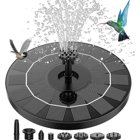Vtizikl Fontaine Solaire Extérieur Flottante 3.5W Pompe Bassin Solaire avec 6 Buses pour Bain d'oiseaux Aquarium Jardin Fontaine (1/5)