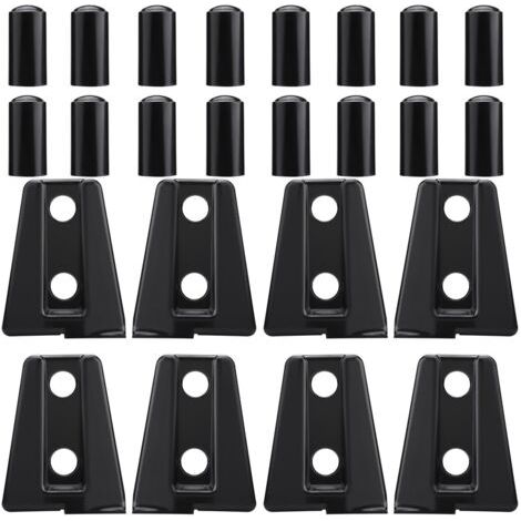 Set di 8 copricerniere nere Qiilu per Jeep Wrangler JK Unlimited 4 porte 2007-2018 (1/4)