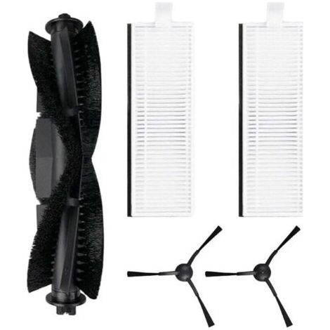 Lot de 5 brosses latérales principales pour aspirateur robot pour Laresar Evol 3, 1 brosse à rouleau principale, 2 filtres HEPA, 2