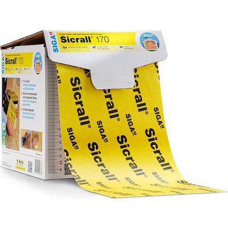 SIGA Sicrall ® 170 einseitig klebendes Profiband mit extremer Haftungskraft 170mmx40m, Rolle