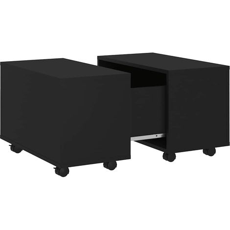 Coffee Table Black 60x60x38 cm Engineered Wood vidaXL