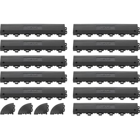 Kit Bordures de Finition pour Dalle de Sol Clipsable - 11 PCS (1/5)