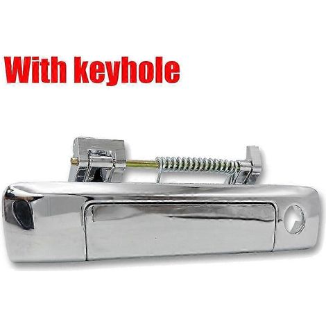 Poignée de hayon arrière chromée avec interrupteur d'ouverture de coffre (avec serrure) pour Ford Ranger Everest BT-50 2012-2019 EK (1/5)