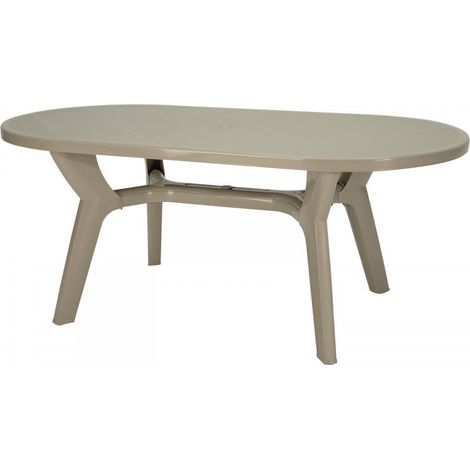 TAVOLO PAGODA OVALE 180X90 - GRANDSOLEIL Colore: Marrone