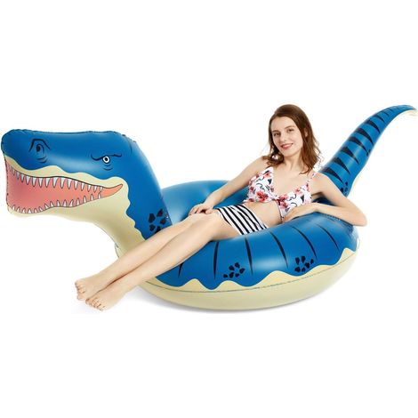 Tube gonflable de flotteur de piscine de dinosaure pour des adultes de filles de garons 93 '' Gonflables de natation de plage (1/5)
