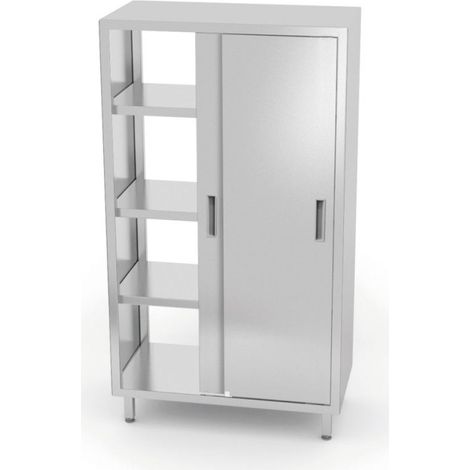 Placard passe-plats avec portes coulissantes - vissé - 70x80xH178 cm - Hendi