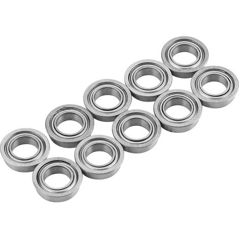 10 roulements à billes miniatures à bride en métal MF106ZZ, 6 x 10 x 3 mm (1/5)
