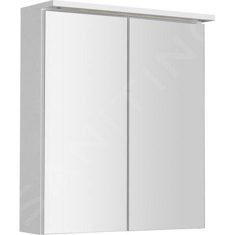 Aqualine KAWA - Armoire de toilette avec éclairage LED, 60x70x22 cm, blanc WGL60S (1/5)
