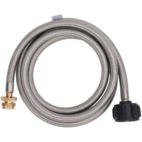 Adaptateur de tuyau de gaz de 5 pieds en acier inoxydable, rallonge de 1 à 20lbs pour chauffage Buddy (1/5)