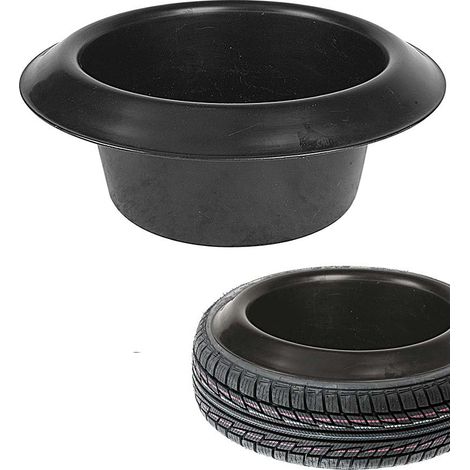 Mangiatoia per cavalli in plastica tonda da pneumatico (1/2)