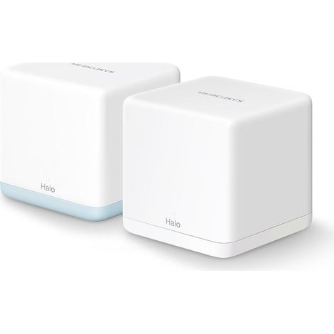 Halo H32G(2-pack) Router WiFi Mesh AC1200Mbps Router e Ripetitore 2 Pezzi con Copertura Fino a 260 Porte Ethernet Gigabit Beamforming MU-MIMO Access Point WiFi Ethernet (1/5)
