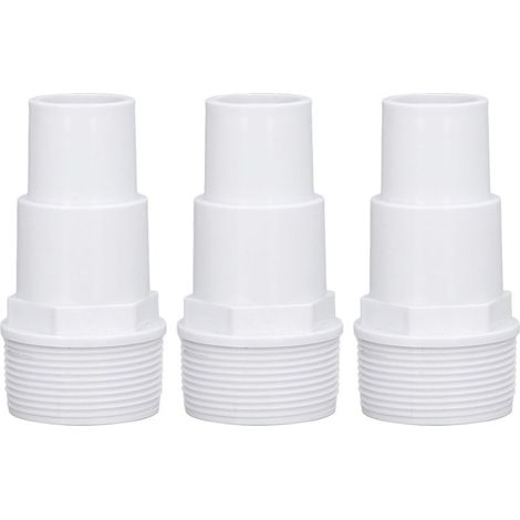 3 Adaptateurs Tuyau Filetage Externe G1-1/2 – Fournitures Piscine pour Remplacement Pompes Hors Sol Filtres Écumoires, Polyvalent (1/5)