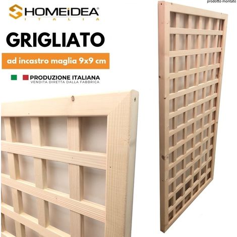 Grigliato mis. 75 x 100 cm - maglia quadra 9x9 cm in kit (1/4)