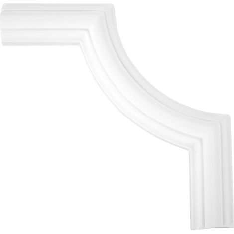 Wand- und Deckenumrandung Fries Stuck PU stoßfest CR727/A/B: Segment CR727A - 130 x 130 x 13 mm (1/2)
