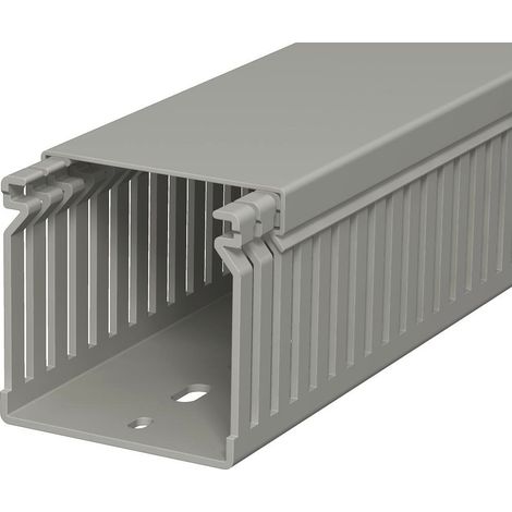OBO Bettermann Canal de cableado 60x60x2000 cloruro de polivinilo gris piedra RAL 7030, 6178033