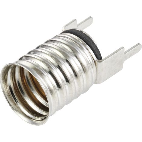 TRU COMPONENTS TC-10477724 Lampenfassung Sockel (Miniaturlampen): E10 Anschluss (Sockel): Lötstift 1 (1/4)