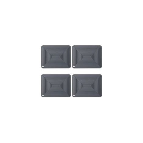 4 tapis résistants à la chaleur, protection contre l'induction — Gris — (1/5)