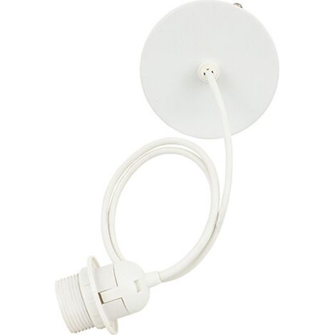 Cable électrique pour suspension métal blanc L80cm - Atmosphera créateur d'intérieur (1/5)