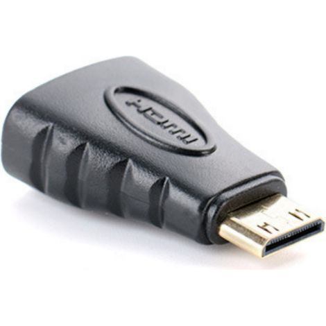 Adaptateur Mini HDMI Mâle vers HDMI Femelle - Conversion Interface Haute Définition - Pour Smartphone Appareil Photo Ordinateur Portable - 1 Pièce (1/5)
