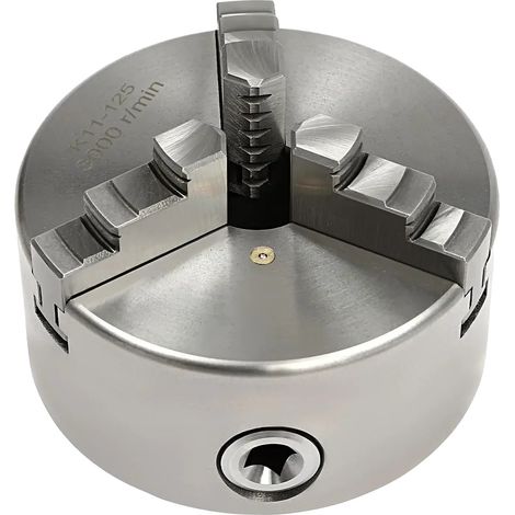 Mandrin de tour, conception à 3 mors, haute durabilité, Argent (1/2)