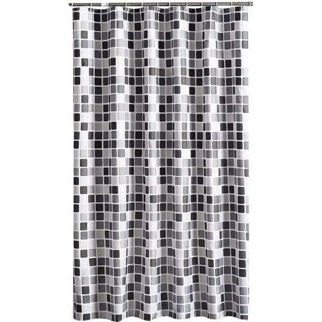 Ce rideau de douche de 200 x 240 cm (largeur x hauteur) est résistant aux moisissures, antibactérien et imperméable. Fabriqué en polyester doux, il arbore un joli motif. Il convient aux salles de bain (1/4)