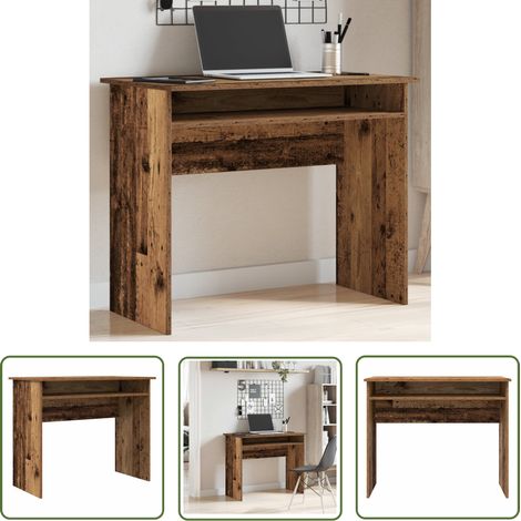 vidaXL Schreibtisch Altholz-Optik 90x50x74 cm Holzwerkstoff (1/5)
