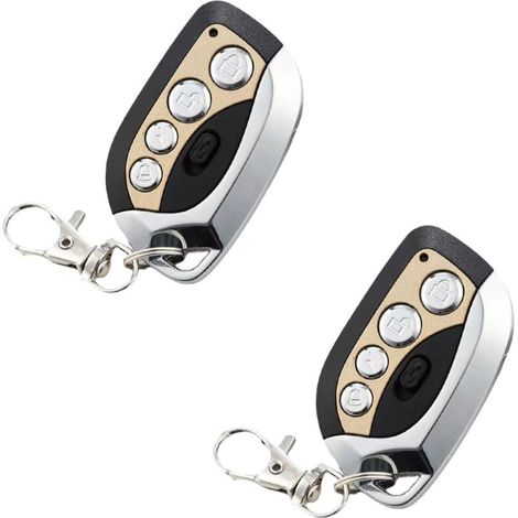 Duplicatore di telecomando wireless, copia del telecomando del cancello, duplicatore di portachiavi universale con clonazione elettrica a 433,92 MHz per porte da garage (2 articoli) (1/4)