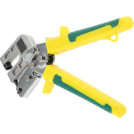 Pince à Sertir et Rivets Métalliques en Acier Carbone Jaune Poignée Antidérapante pour Installation de Plafonds et Cloisons Sèches (1/5)