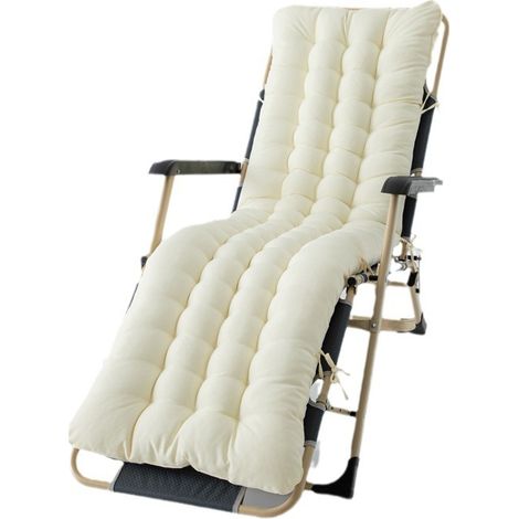 Coussin de chaise longe de patio, coussin étanche pour chaise à gravité zéro, 1705010cm, pour meubles extérieurs/intérieurs (seulement le coussin). (1/5)