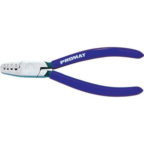 Aderendhülsenzange Gesamtlänge 180 mm 0,25 - 16,0 (AWG 23 - 5) mm² poliert Kunststoffüberzug (1/5)