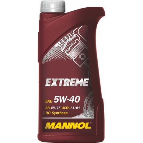 Huile moteur MANNOL 5W40 EXTREME 1 LITRE (7915) (SYNTHÉTIQUE)