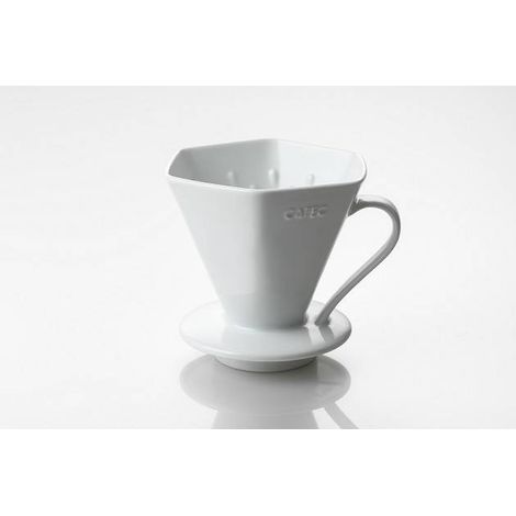 Cafetera de goteo de cerámica Arita Deep PRO blanca DA-45W (1/5)
