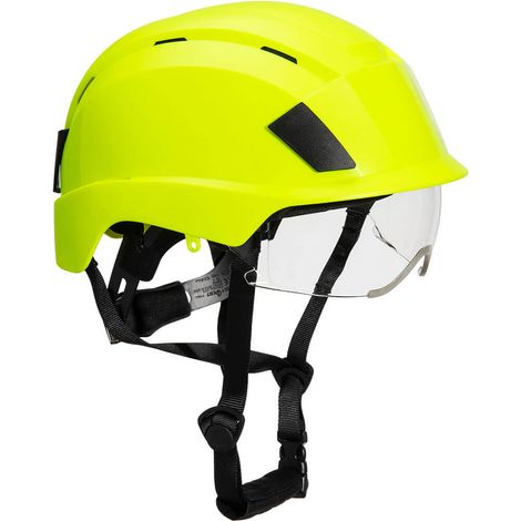 Casco de seguridad Endurance con visor integrado PORTWEST PS80 Amarillo