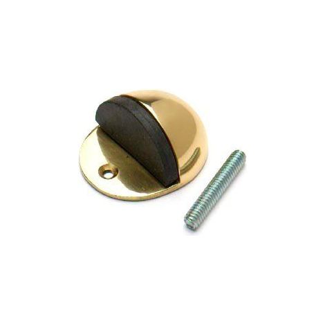 Bulk Hardware Bh0570150mm 5,1cm de fixation au sol ovale Arrêt de porte StopperLaiton poli