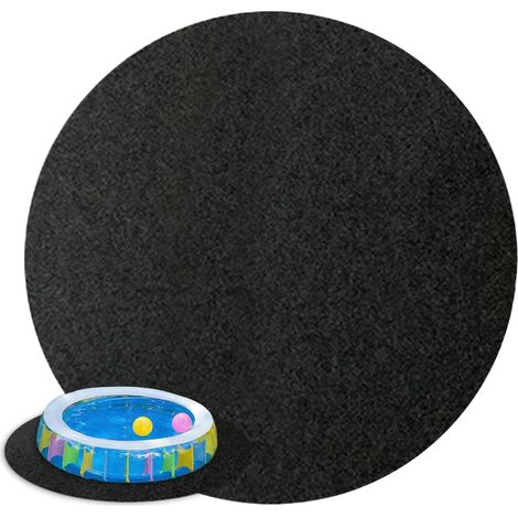 Grand tapis de protection de sol gonflable antidérapant et lavable de 3,7 m pour intérieur jardin, cour, , pelouse, piscine, balcon, terrasse, spa (1/5)