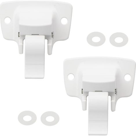 3314067.004B Lot de 2 supports de montage de remorque compatibles avec les pièces d'auvent Dometic/Sunchaser avec 4 joints d'étanchéité Blanc (1/5)