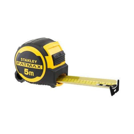 Stanley – Mètre déroulant Fat Max NG classe II – Longueur 5m – Boîtier bi-matière – Technologie TWIN-CORE pour compacité et performance